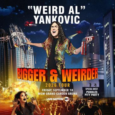“Weird Al” Yankovic Brings BIGGER &amp; WEIRDER Tour to MGM Grand Garden Arena in 2026