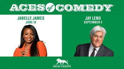 Jay Leno &amp; Janelle James Join MGM Grand Aces of Comedy 2026