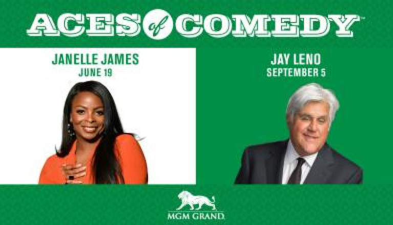 Jay Leno & Janelle James Join MGM Grand Aces of Comedy 2026